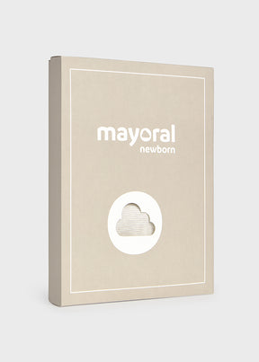 Conjunto Polaina y Gorro Tejido Beige