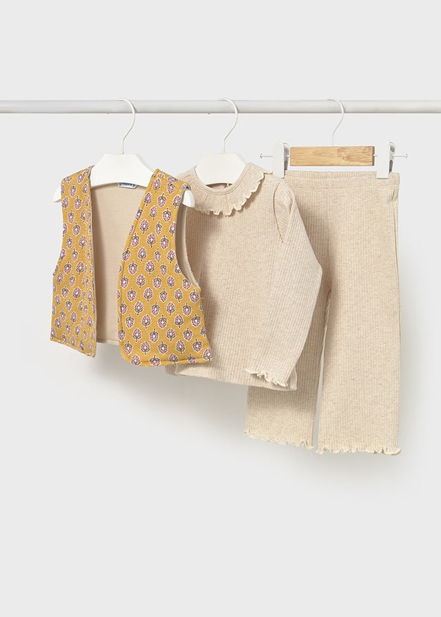 Conjunto Pantalón Con Chaleco Honey Terrazzo
