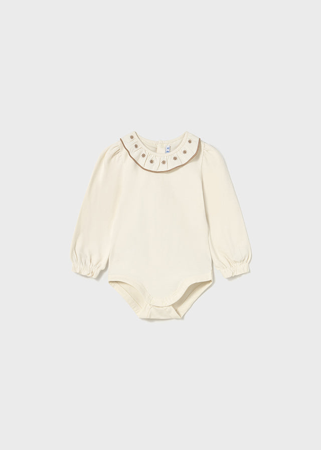 Body Cuello Bordado Strawberry Fields