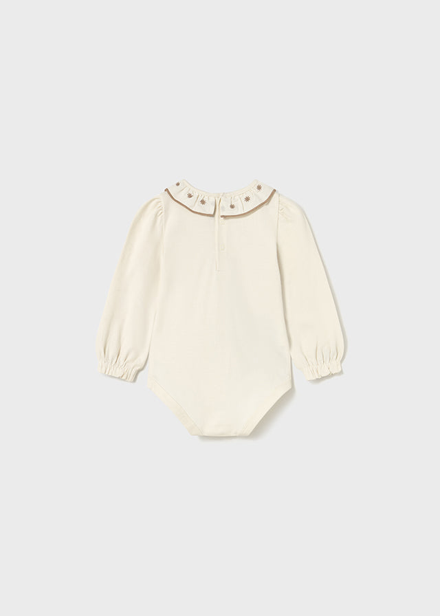 Body Cuello Bordado Strawberry Fields