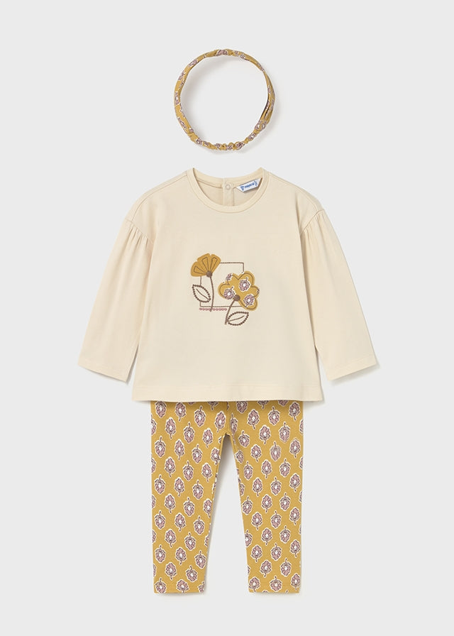 Conjunto Leggings Con Diadema Honey Terrazzo