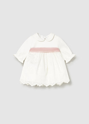 Vestido Combinado Bordado Poesy