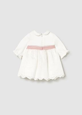 Vestido Combinado Bordado Poesy