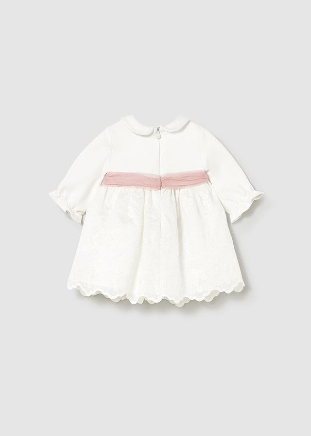Vestido Combinado Bordado Poesy