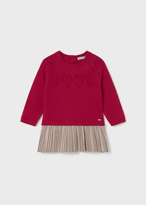 Vestido Combinado Tejido Santa´s Cookies