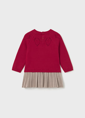 Vestido Combinado Tejido Santa´s Cookies