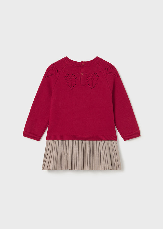 Vestido Combinado Tejido Santa´s Cookies