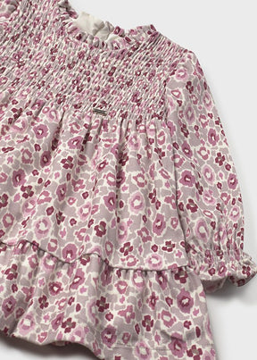 Vestido Terciopelo Estampado Cherry