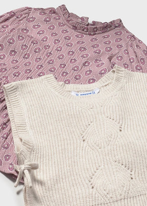 Vestido Con Chaleco Cherry