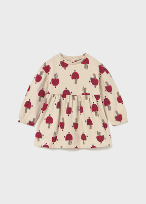Vestido Felpa Estampado Strawberry Fields - Minibhu