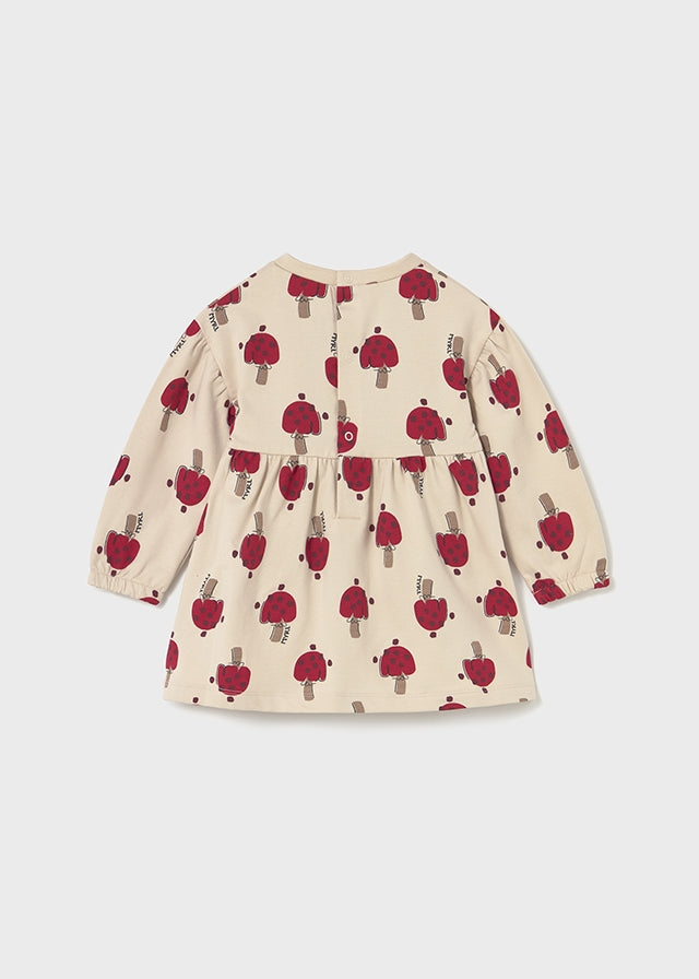 Vestido Felpa Estampado Strawberry Fields - Minibhu