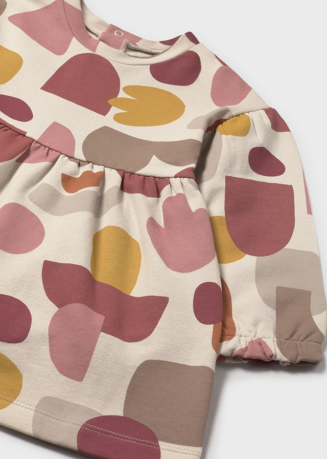 Vestido Felpa Estampado Honey Terrazzo
