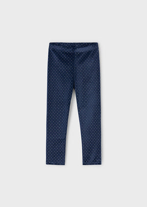 Leggings Terciopelo Blue Coquette
