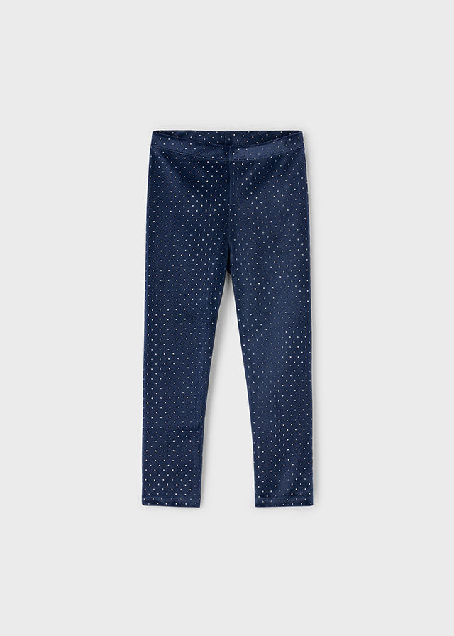 Leggings Terciopelo Blue Coquette