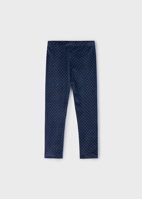 Leggings Terciopelo Blue Coquette