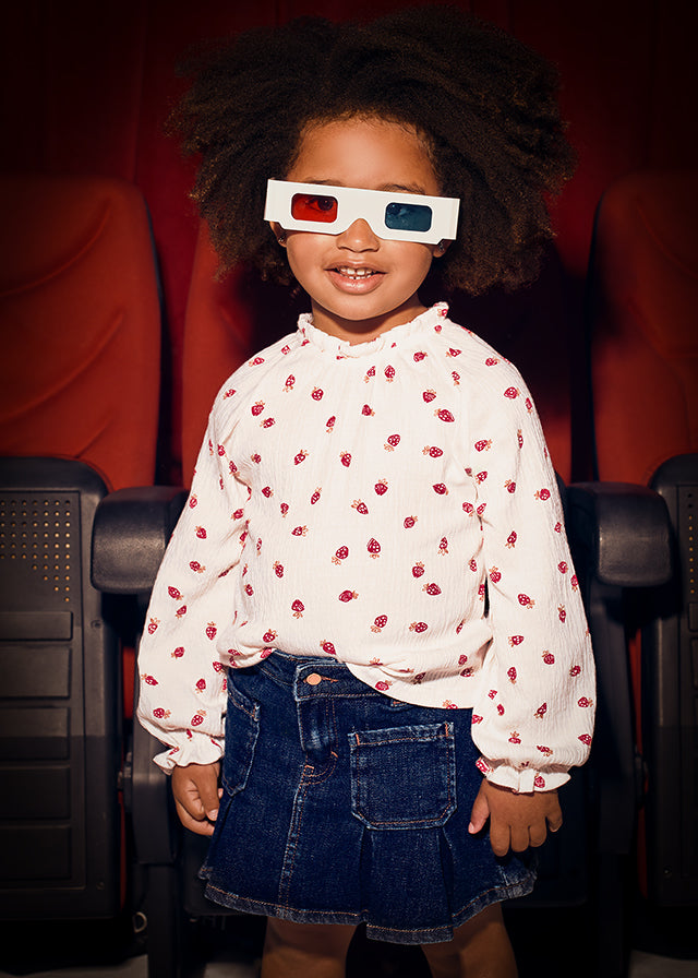 Falda Denim Strawberry Fields