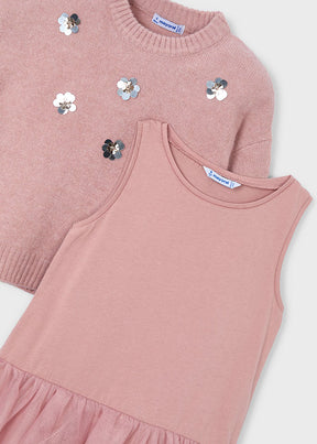 Vestido Tejido Combinado Flora - Minibhu
