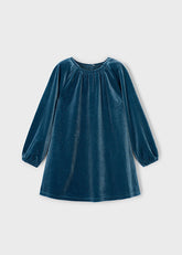 Vestido Terciopelo Brillo Ice Flower