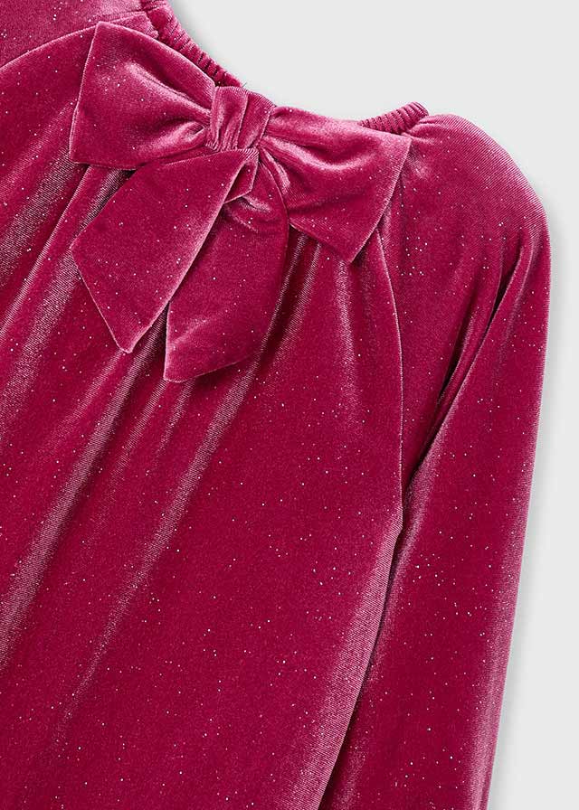 Vestido Terciopelo Brillo Cherry Christmas