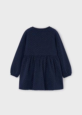 Vestido Felpa Bolso Blue Coquette