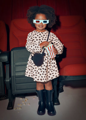 Vestido Felpa Bolso Spots