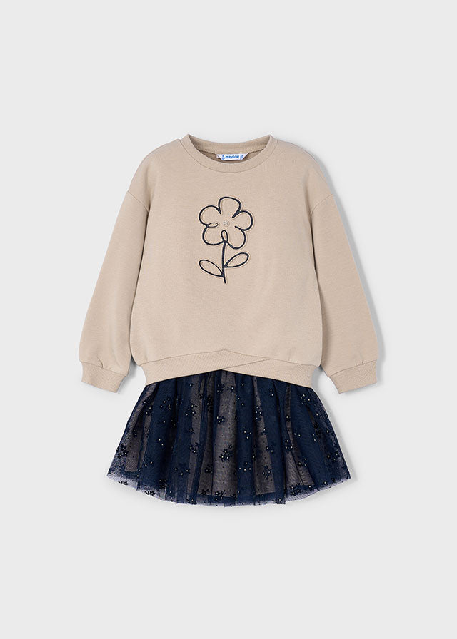 Conjunto Falda Tul Fantasía Blue Coquette