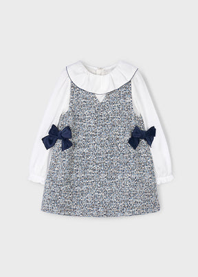Vestido Pichi Combinado Blue Coquette