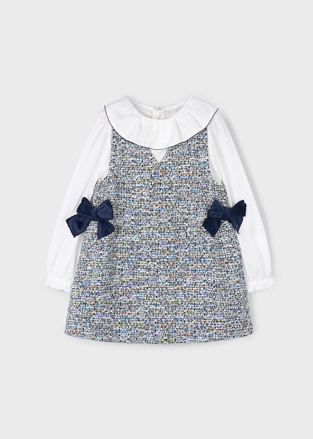 Vestido Pichi Combinado Blue Coquette