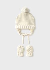 Set de Gorro y Manoplas Tejido Cerámica