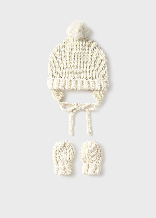 Set de Gorro y Manoplas Tejido Cerámica
