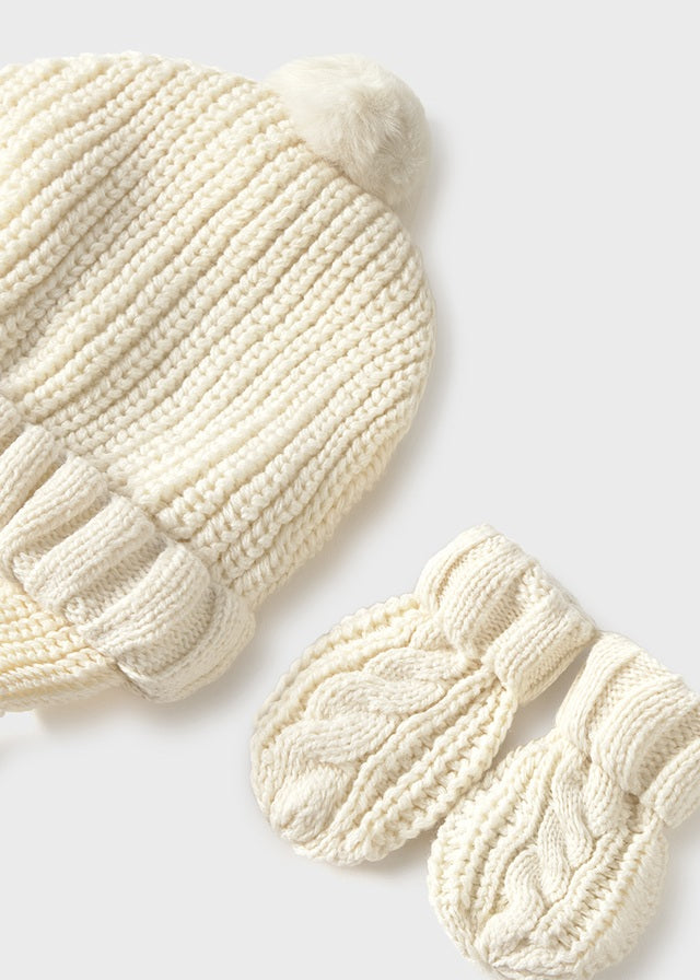 Set de Gorro y Manoplas Tejido Cerámica