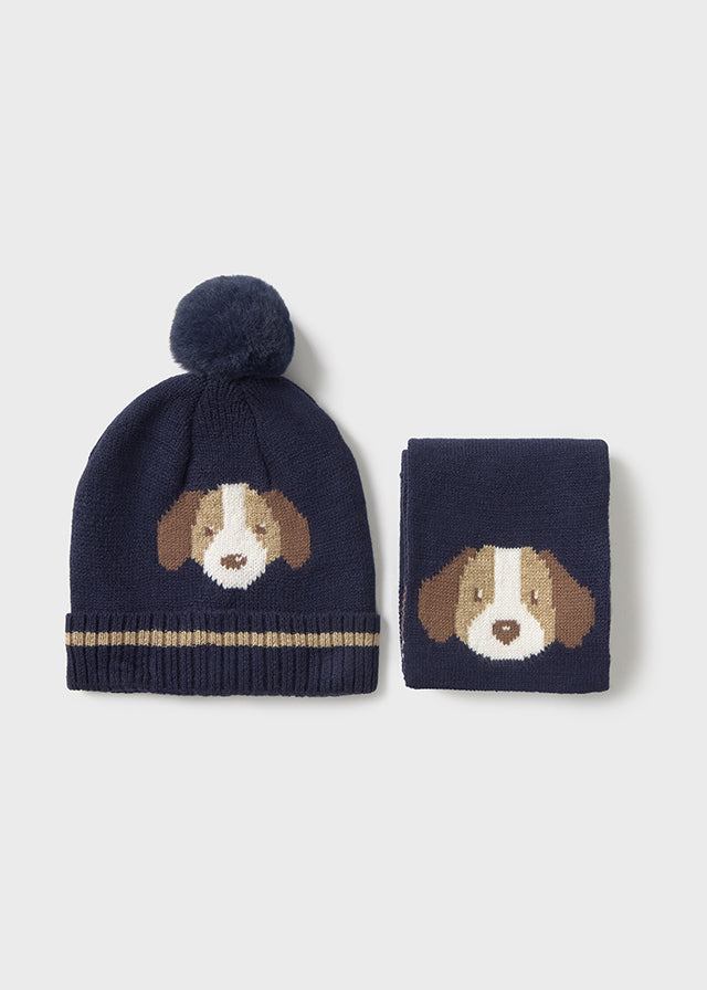 Conjunto Gorro Bufanda Bear School