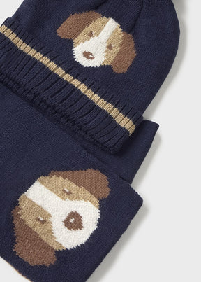 Conjunto Gorro Bufanda Bear School