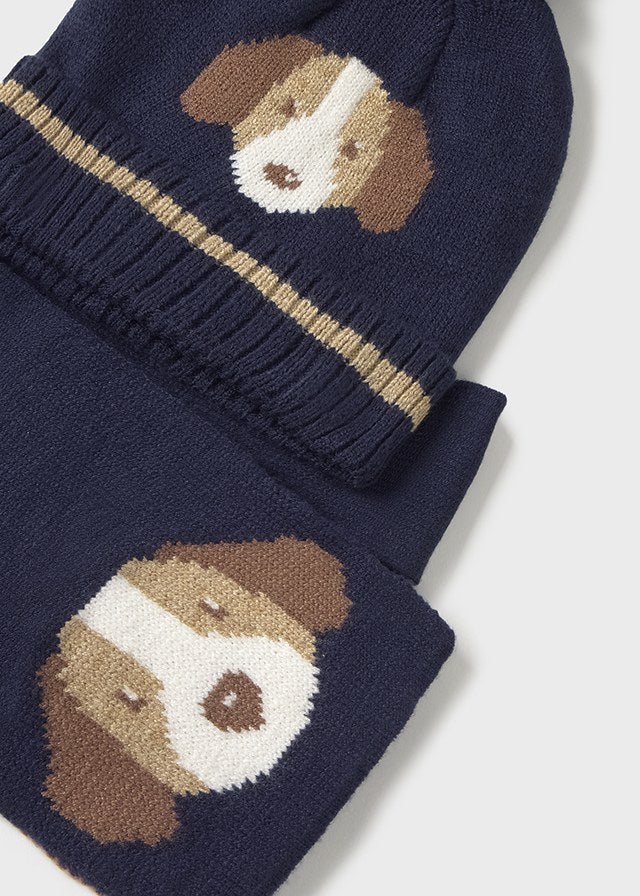 Conjunto Gorro Bufanda Bear School