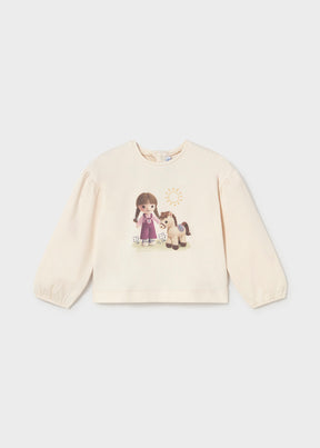 Camiseta Gráfica Malva