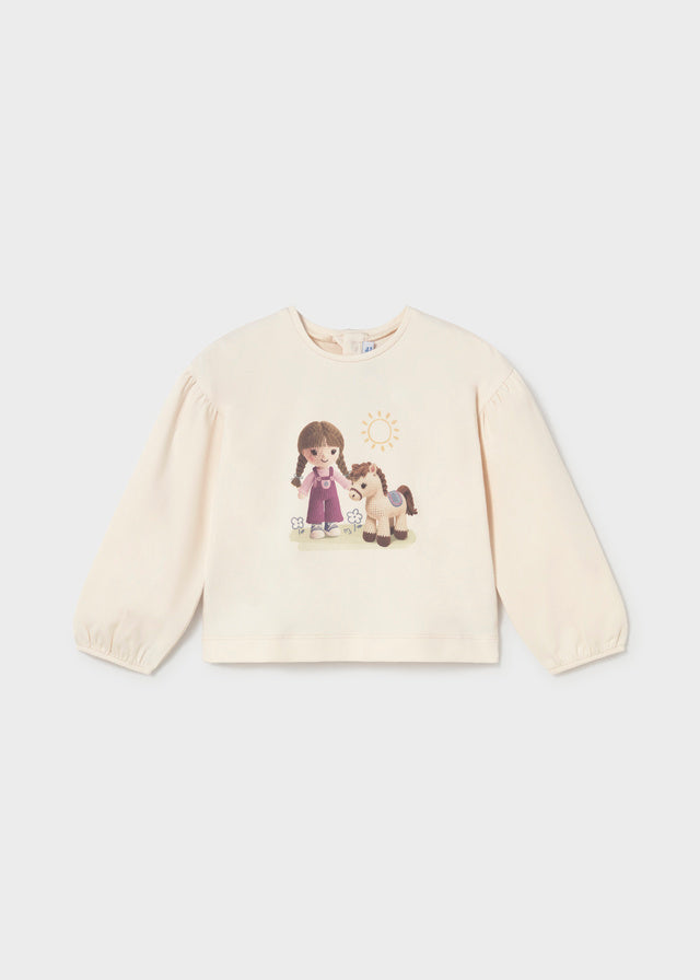 Camiseta Gráfica Malva