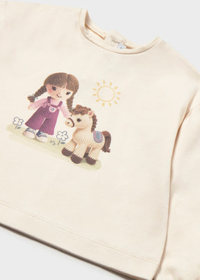 Camiseta Gráfica Malva