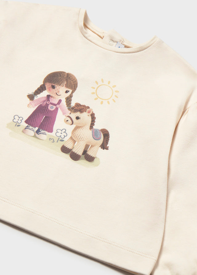 Camiseta Gráfica Malva