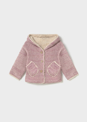 Saco Canguro Tejido Malva