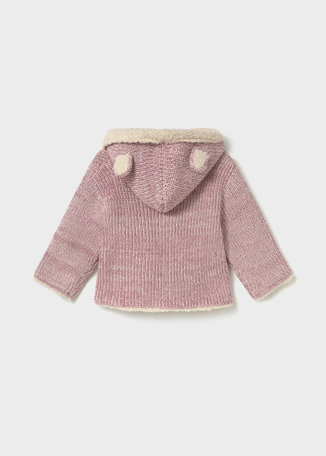 Saco Canguro Tejido Malva