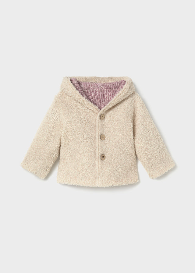 Saco Canguro Tejido Malva