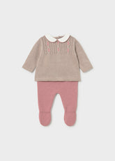 Conjunto Polaina Tejido Cipria