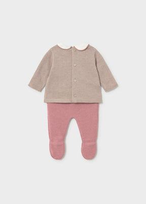 Conjunto Polaina Tejido Cipria