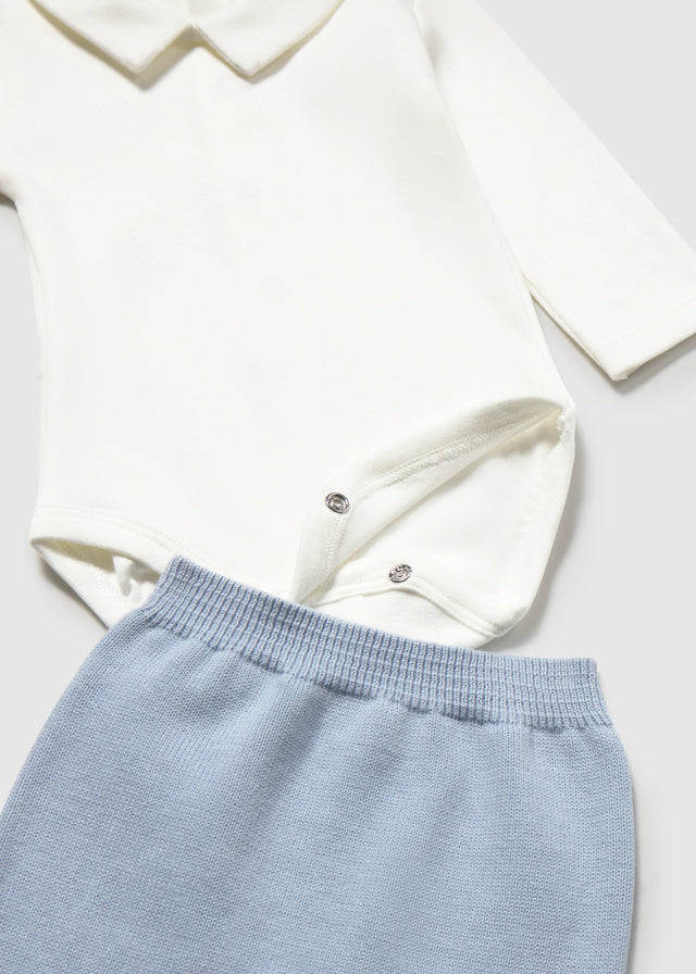 Conjunto 3 Piezas Tejido Cielo