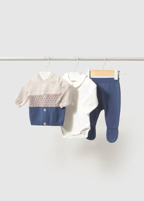 Conjunto 3 Piezas Tejido Blueberry