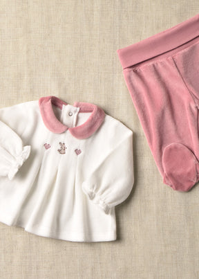 Conjunto Polaina Tundosado Cipria