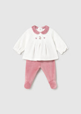 Conjunto Polaina Tundosado Cipria