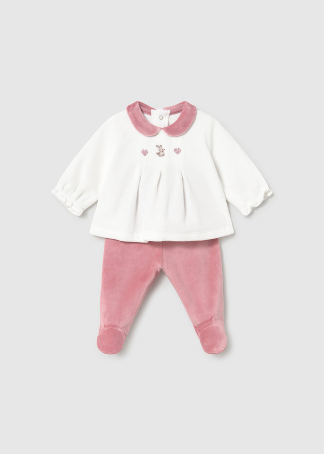 Conjunto Polaina Tundosado Cipria