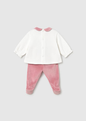 Conjunto Polaina Tundosado Cipria