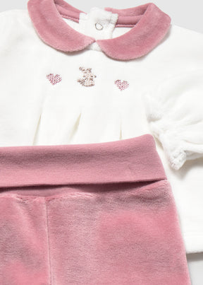 Conjunto Polaina Tundosado Cipria
